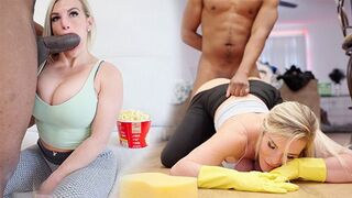 Petite stepmom gets her pussy destroyed by BBC