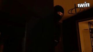 The busty housewife was fucked by a stranger who broke into her house