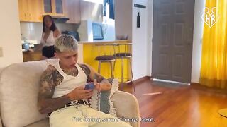 A passionate stepmom teaches her stepson the art of intimacy