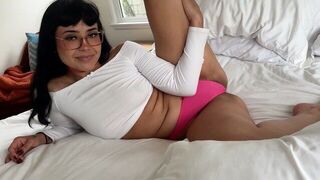 A cloth hinders the view, passion demands a naked body in this steamy step-daddy scenario