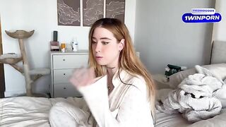 A girl came close to orgasm, but was almost caught by someone important