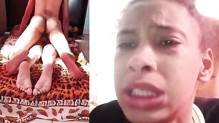 The girl took it in her ass with a loud moan