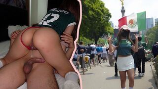 A girl with a big ass is waiting for the supplement, leaking sperm