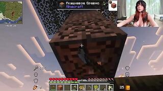 A girl with big boobs plays games and gets fucked hard