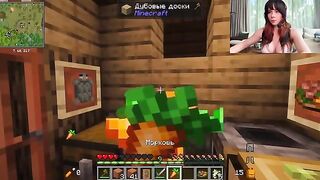 A girl with big boobs plays games and gets fucked hard