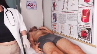 The doctor checked the girl’s panties for a long time in a steamy Fake Hospital scene