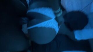 A guy caught his GF cheating, now she’s getting it hard