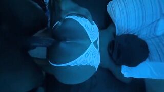 A guy caught his GF cheating, now she’s getting it hard