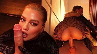 You can put it in your mouth, and there's a net on top - luxury fuck