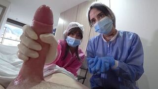 Nurses check the member of patients in the hospital