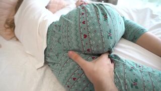 She fantasizes about her stepbrother while he penetrates and fills with semen