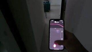 The girl with the vibrator tries not to cum in public challenge