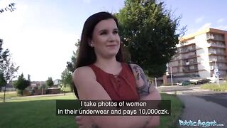 Cute Little Eliss posed naked for cash in a photography studio setup