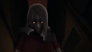 Red-eyed Alma Cowgirl Pose POV, a scary scene where eye contact leads to orgasm